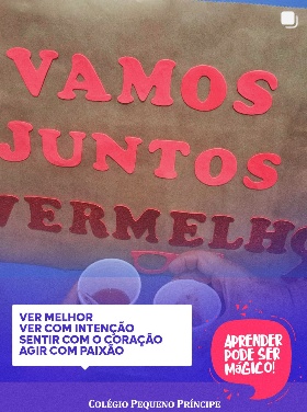 Vamos Juntos Vermelho: Ver melhor, sentir com o coração